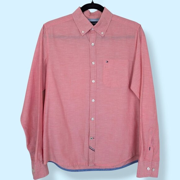 Tommy Hilfiger Pink Buttoned Shirt - Picture 1 of 7